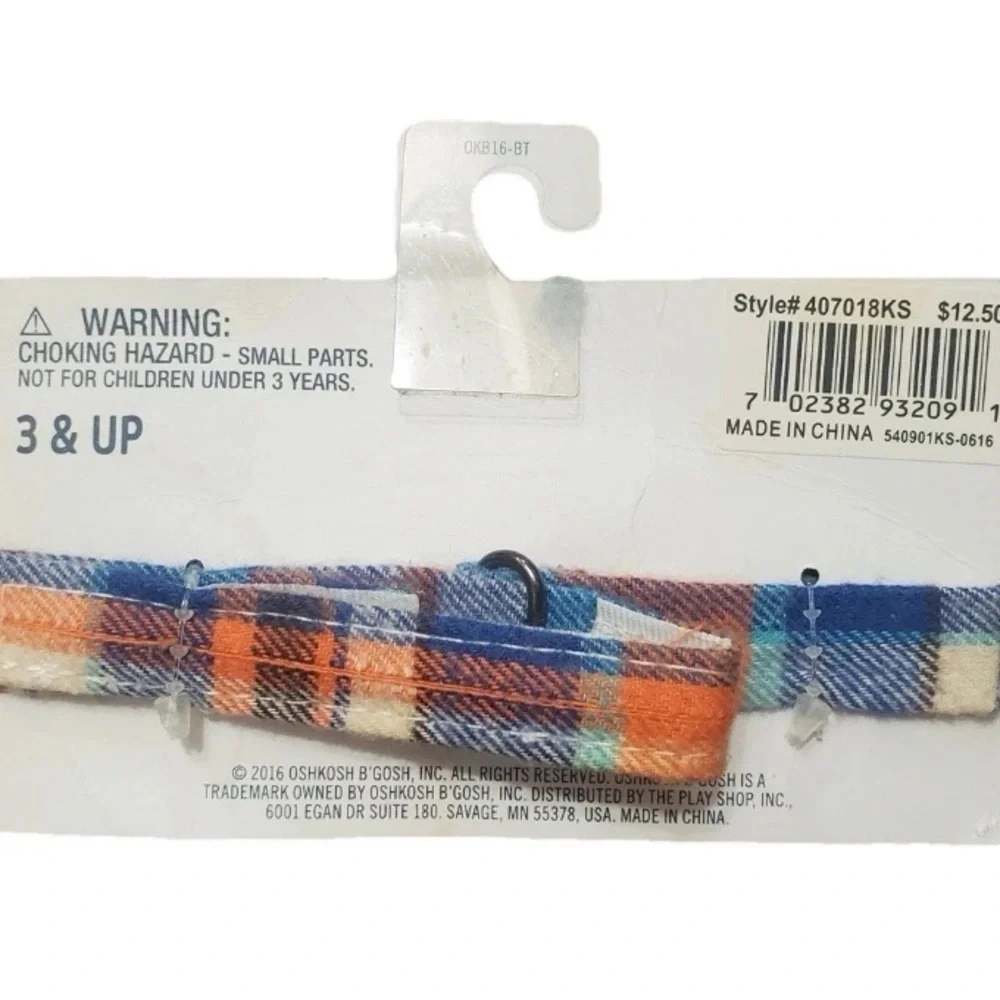 OshKosh B'gosh Blue and Orange Pre-Tied Bow Tie